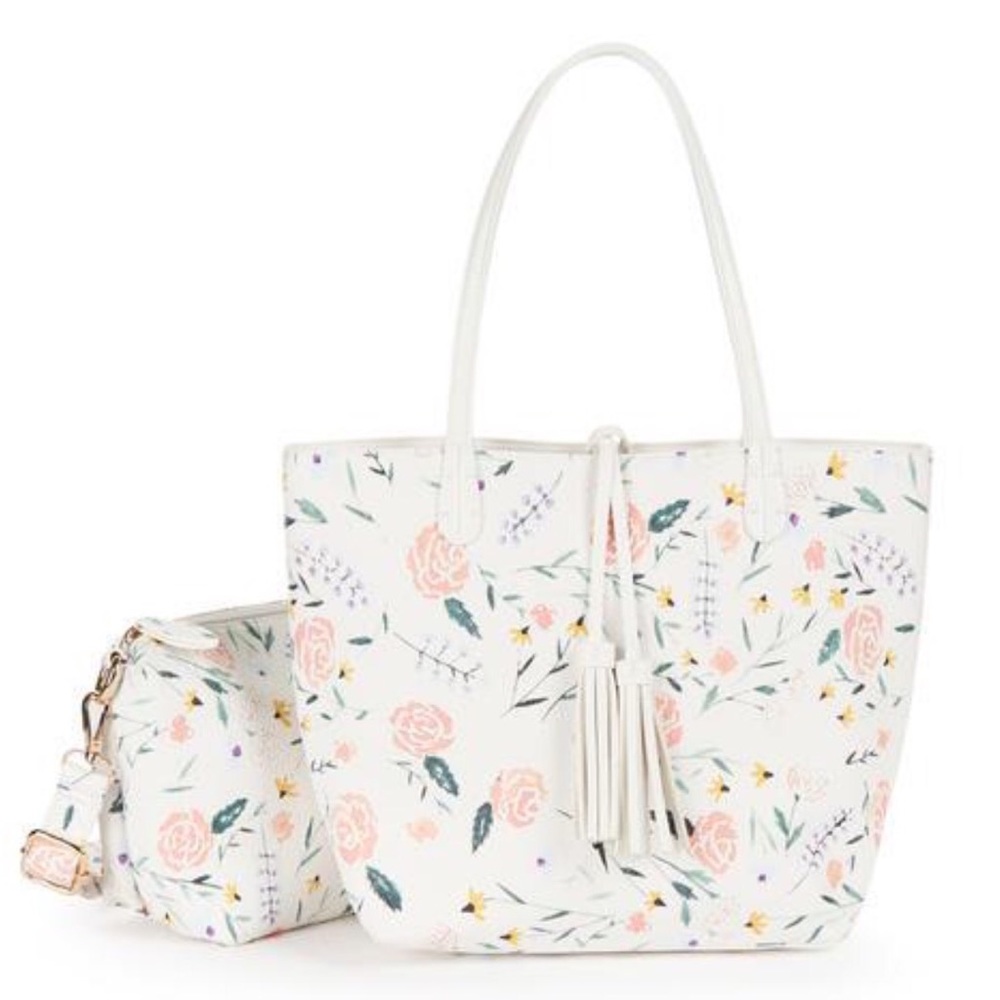 Floral Reversible Tote
